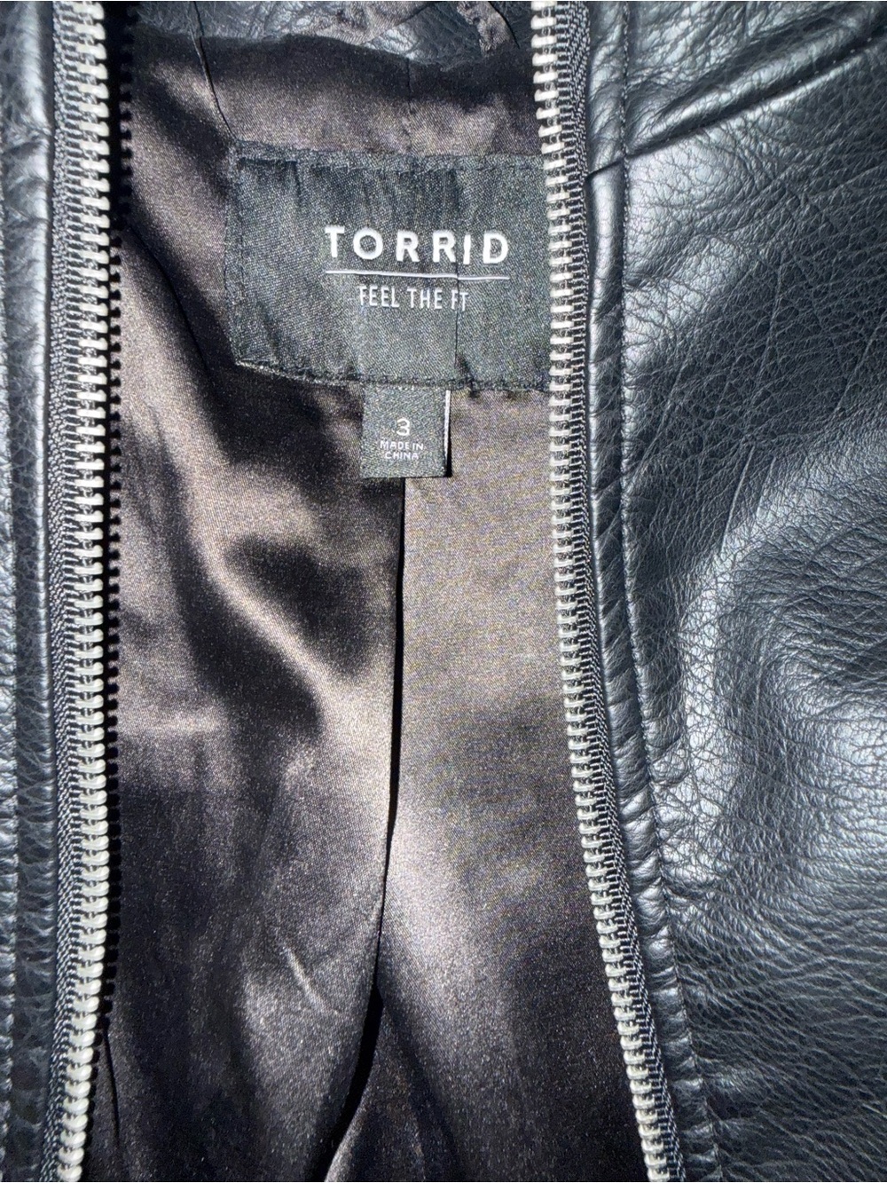 torrid Black Faux Leather Moto Jacket - Picture 6 of 6